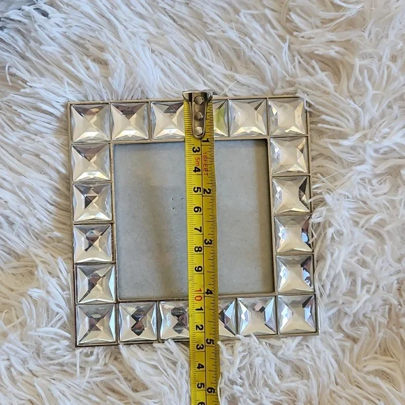 GEMSTONE BLING HOME DECOR SET PICTURE FRAME TRINKET BOXES - Picture 10 of 15